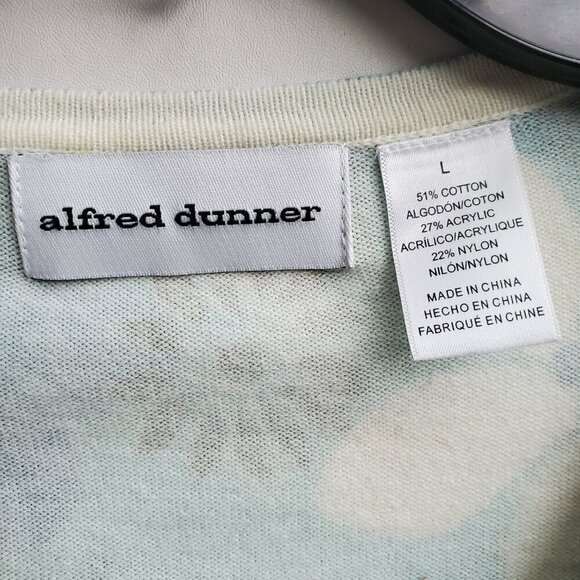 Alfred Dunner Sequin Embellished Floral Sweater Size L - Picture 9 of 15